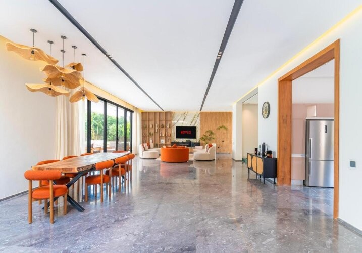 Villa neuve titrée contemporaine 4 chambres Route de l'Ourika-12