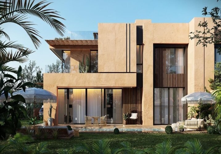 Villa titrée en cours de construction 4 chambres Route de l'Ourika-1