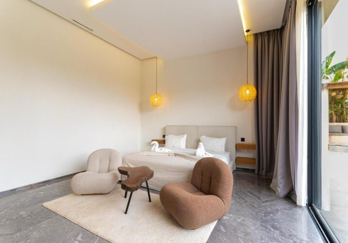 Villa neuve titrée contemporaine 4 chambres Route de l'Ourika-5