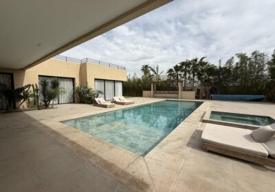 Villa neuve titrée contemporaine 4 chambres Route de l'Ourika-2