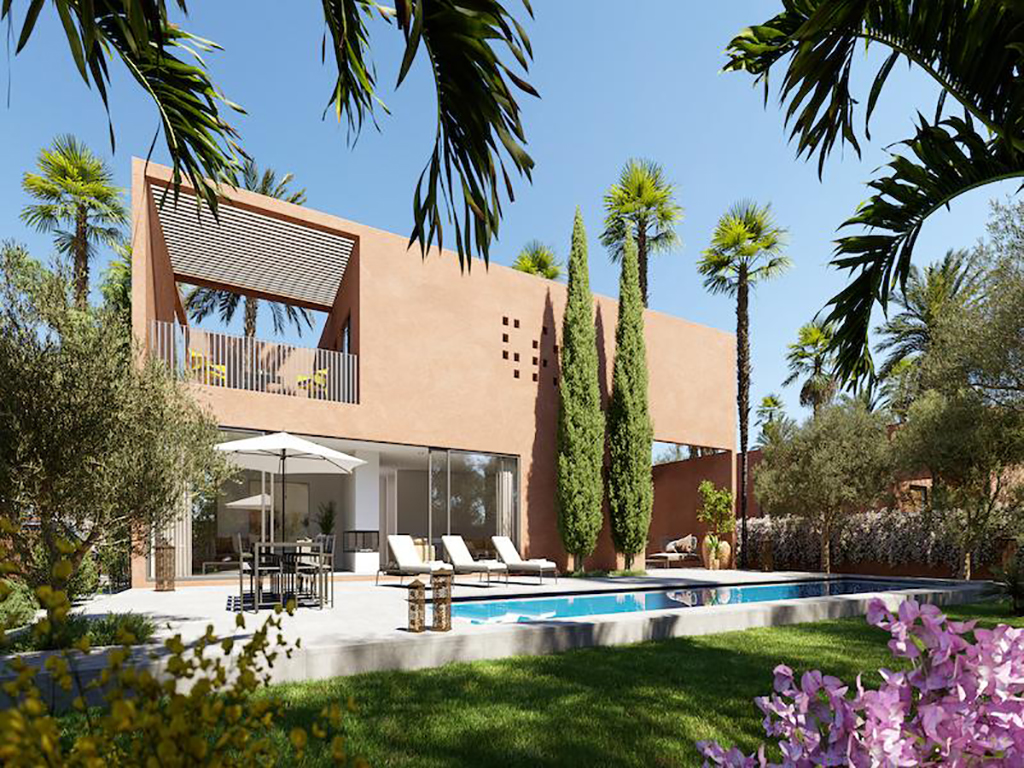 Villas contemporaines neuves axe Ourika